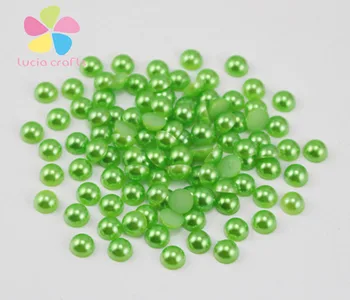 

1440pcs/2880pcs 3mm Multi colors option Half Round Pearls gems beads F0903
