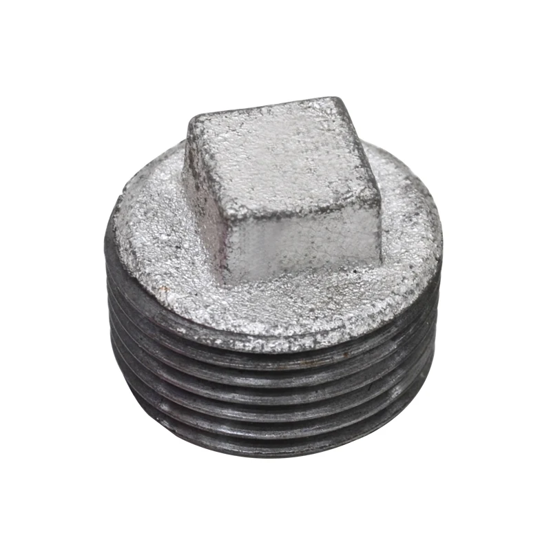 5pcs/lot Malleable Zinc Plated Plugs For Pipe DN15 Cap 1/2&quot Iron Cover Industrial Mounted Classic Decoration DIY Fittings |