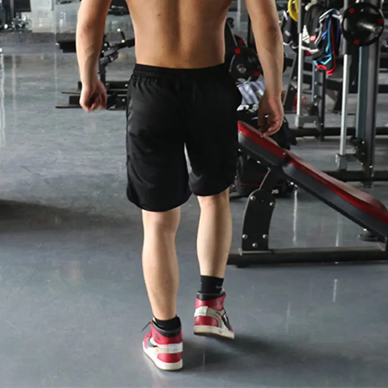Men Running Jogging Sports Shorts Gym Fitness Loose Breathable Mesh Male Workout Training Beach Quick dry Short Pants Large size