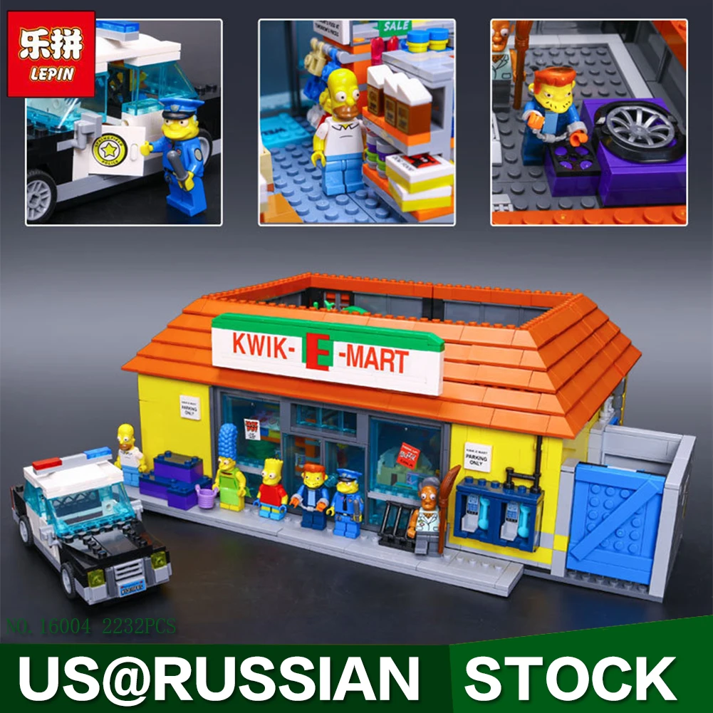 

New LEPIN 16004 2232Pcs the Simpsons Action Model Building Block Bricks Compatible 71016 for children gift