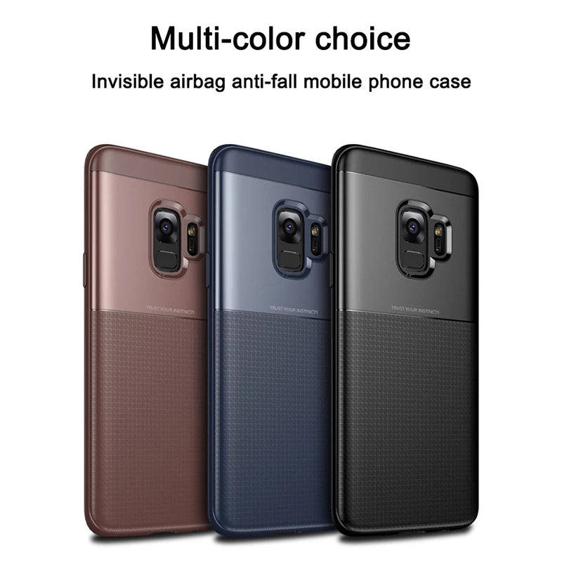 

1Pcs Luxury Mobile Phone Cases for Samsung S9 S9Plus Silicone Drop Protection Gel Soft Shell