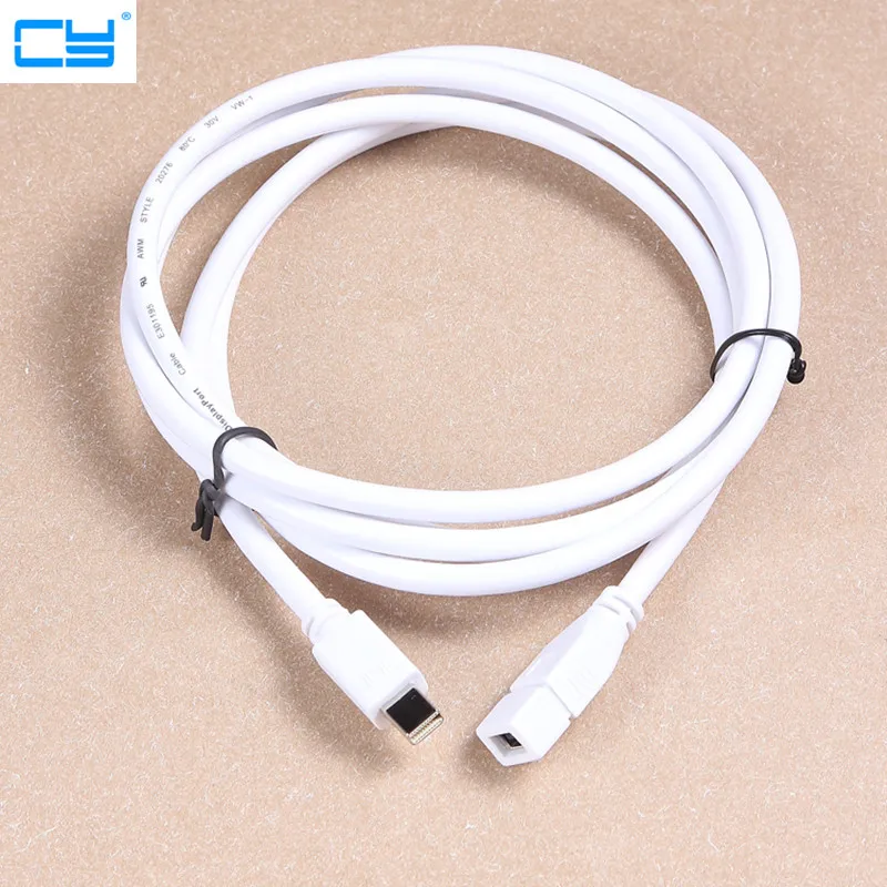 20 см 180 Mini DP штекер к мини DisplayPort Thunderbolt гнездо для Surface Pro ASUS M/F Удлинительный кабель