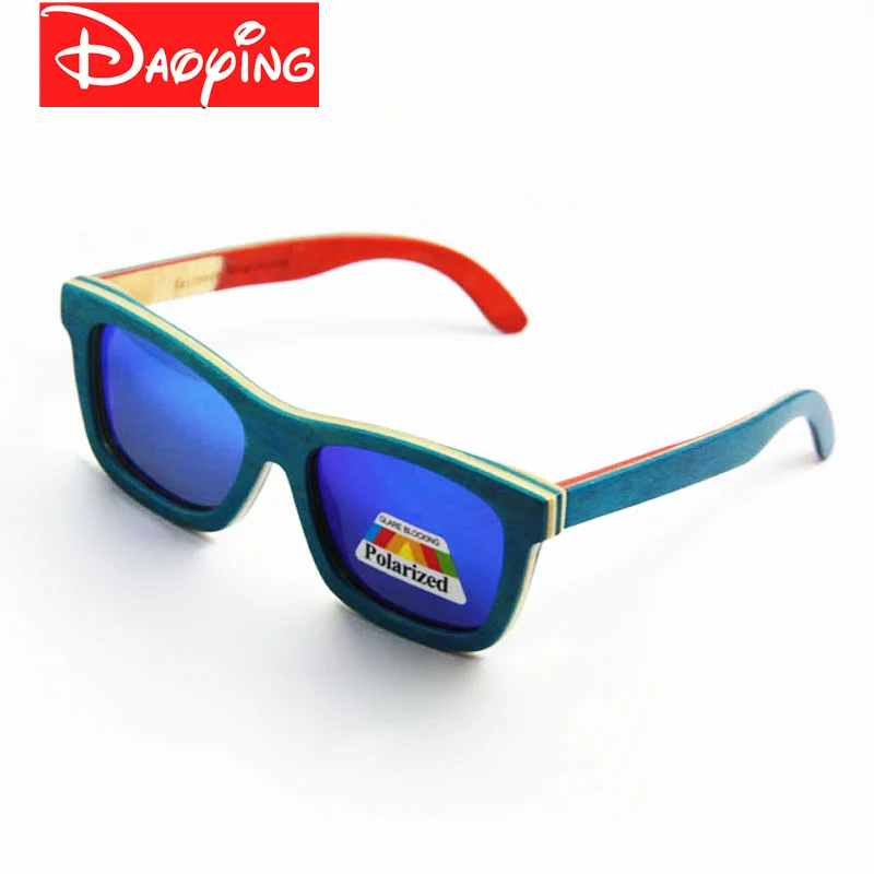 

(10pcs/Lot) New skateboard wood Sunglasses summer Eyewear Eyeglasses with polarized lens free shipping LUB141
