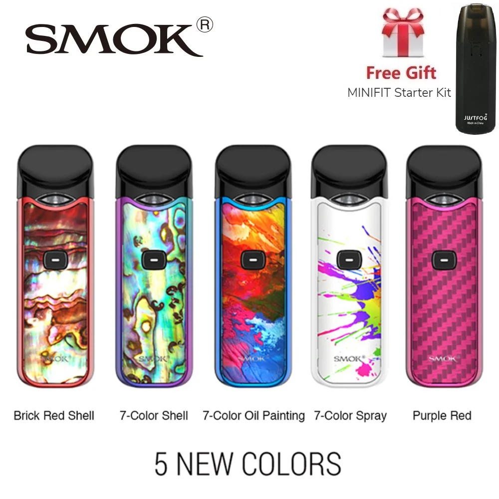

Free Minifit Pod System Kit SMOK Nord Pod Vape Kit with 1100mAh Battery & 3ml Capacity SMOK Nord ecig vs Renova Zero / Drag Nano