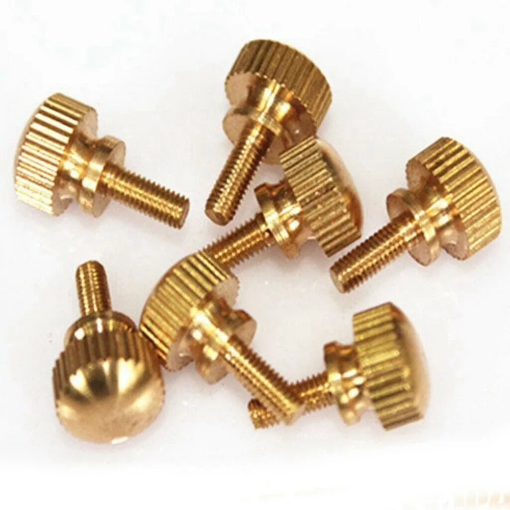 

10pcs Multipurpose Hardware Tools Brass True Colour High Head Hand Twist Screw M3 M4