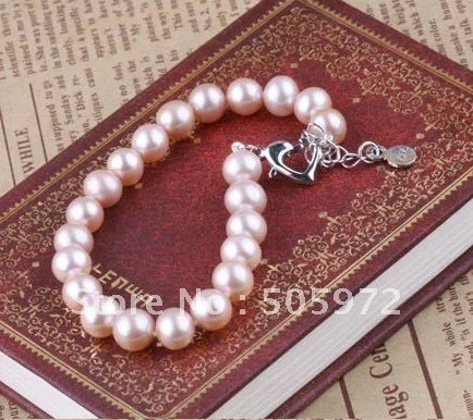 

NEW ARRIVAL!!! FREE SHIPPING Exqusite Pearl Bracelet Jewelry 7-8mm Beads Jewellery