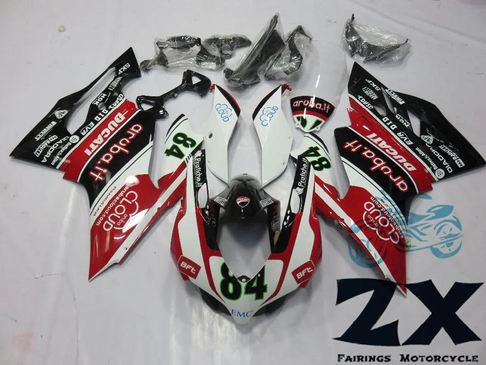 Complete Fairings For DUCATI 1199 1199S 899 Plastic Kit Injection Motorcycle FairingS