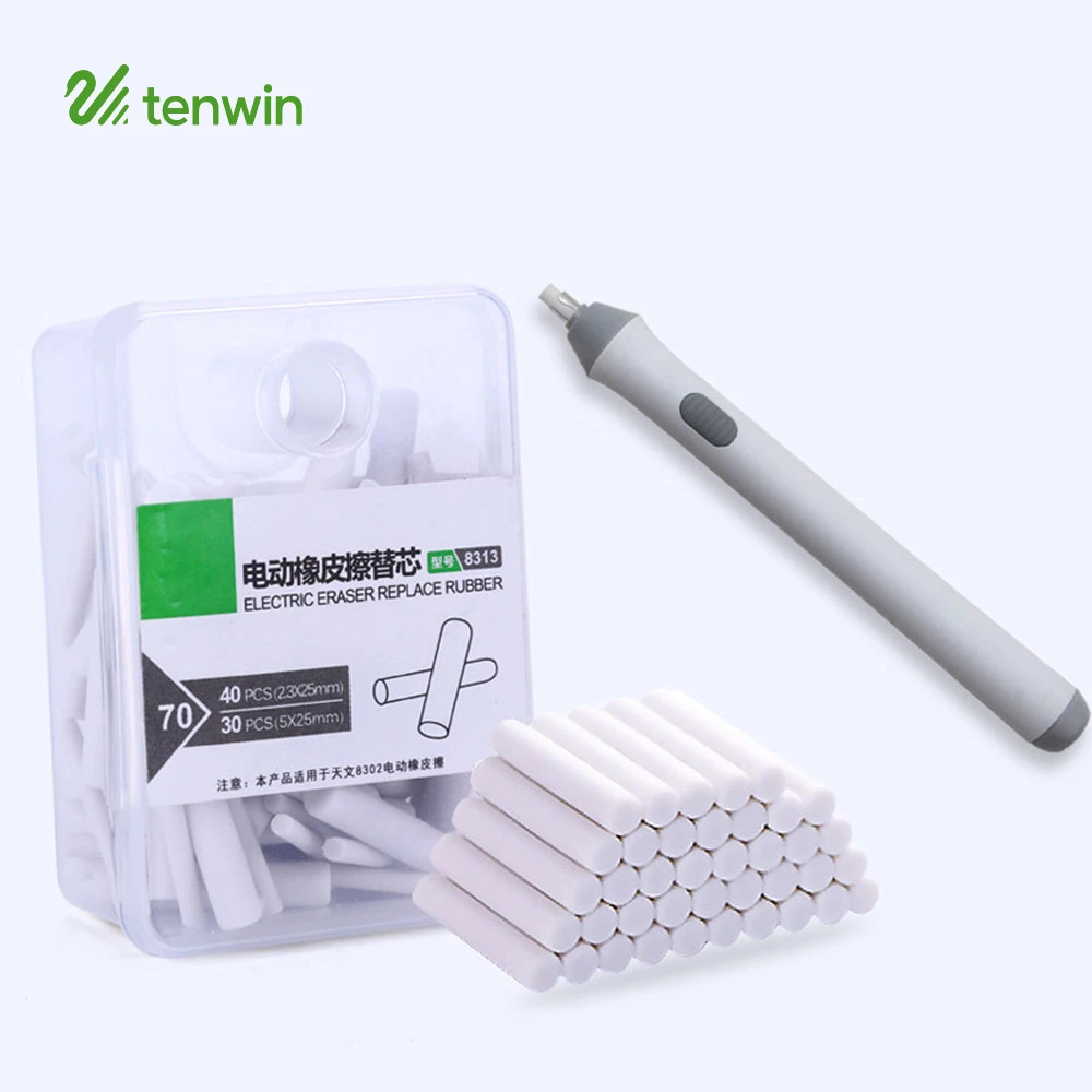 70PCS Mini Kneaded Electric Eraser Electronic Rubber Kawaii Mechanical Pencil Erasers For School