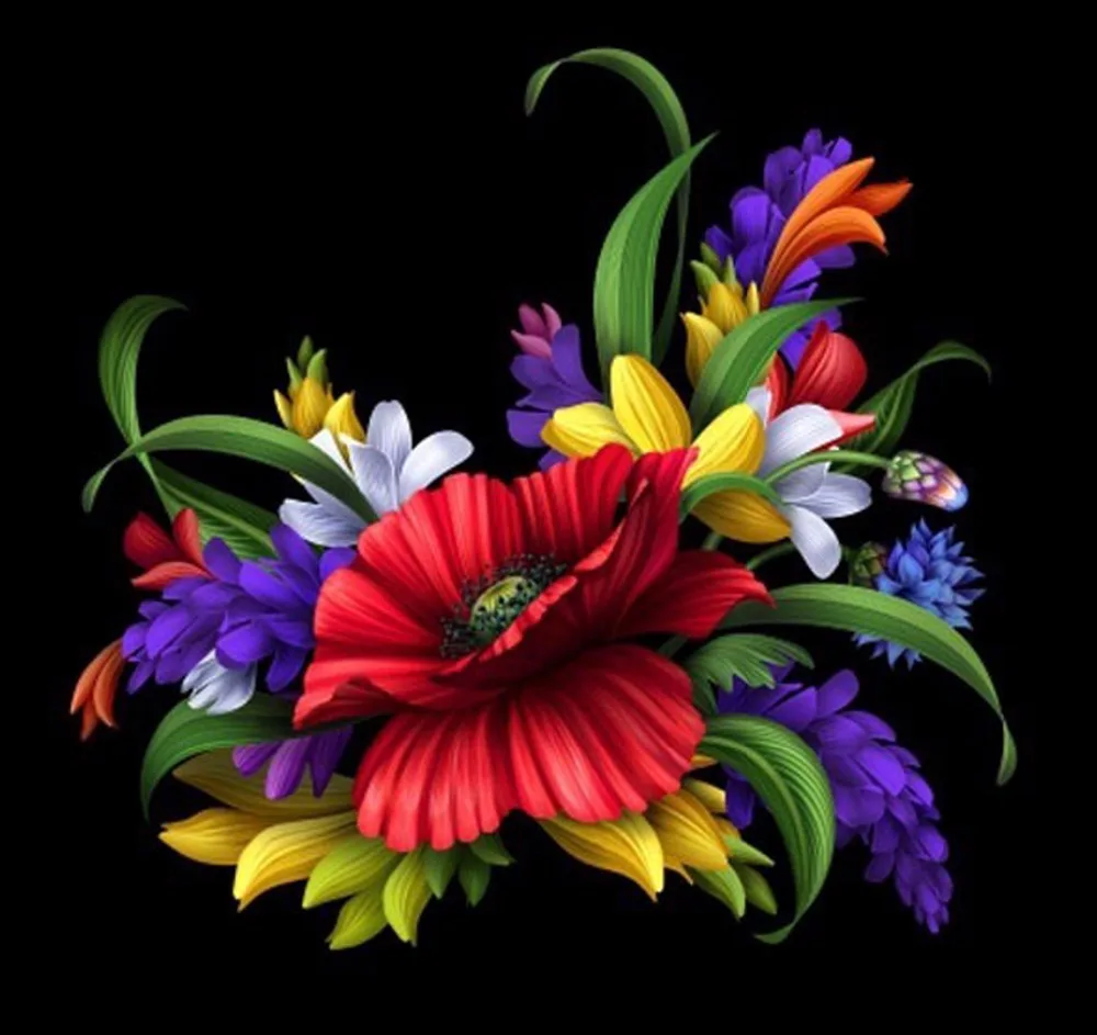 

DIY Diamond Painting Stickers Decorative Painting Rhinestone Mosaic Cross Stitch Diamond pattern Diamond embroidery Flower