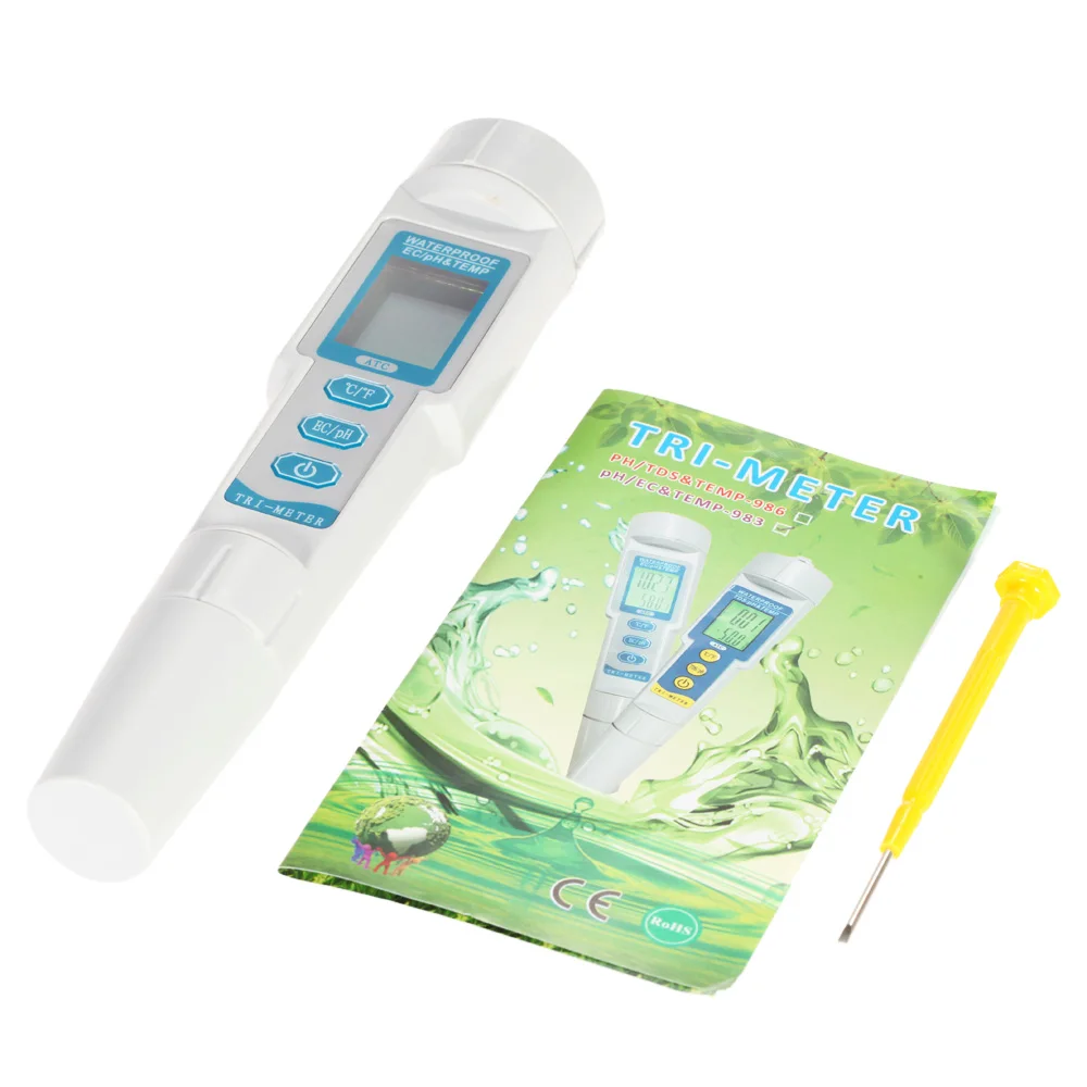 Mini Pen-Type Water Quality Analysis Device High Precision PH Meter Automatic Correction Waterproof aquarium Acidity Meter