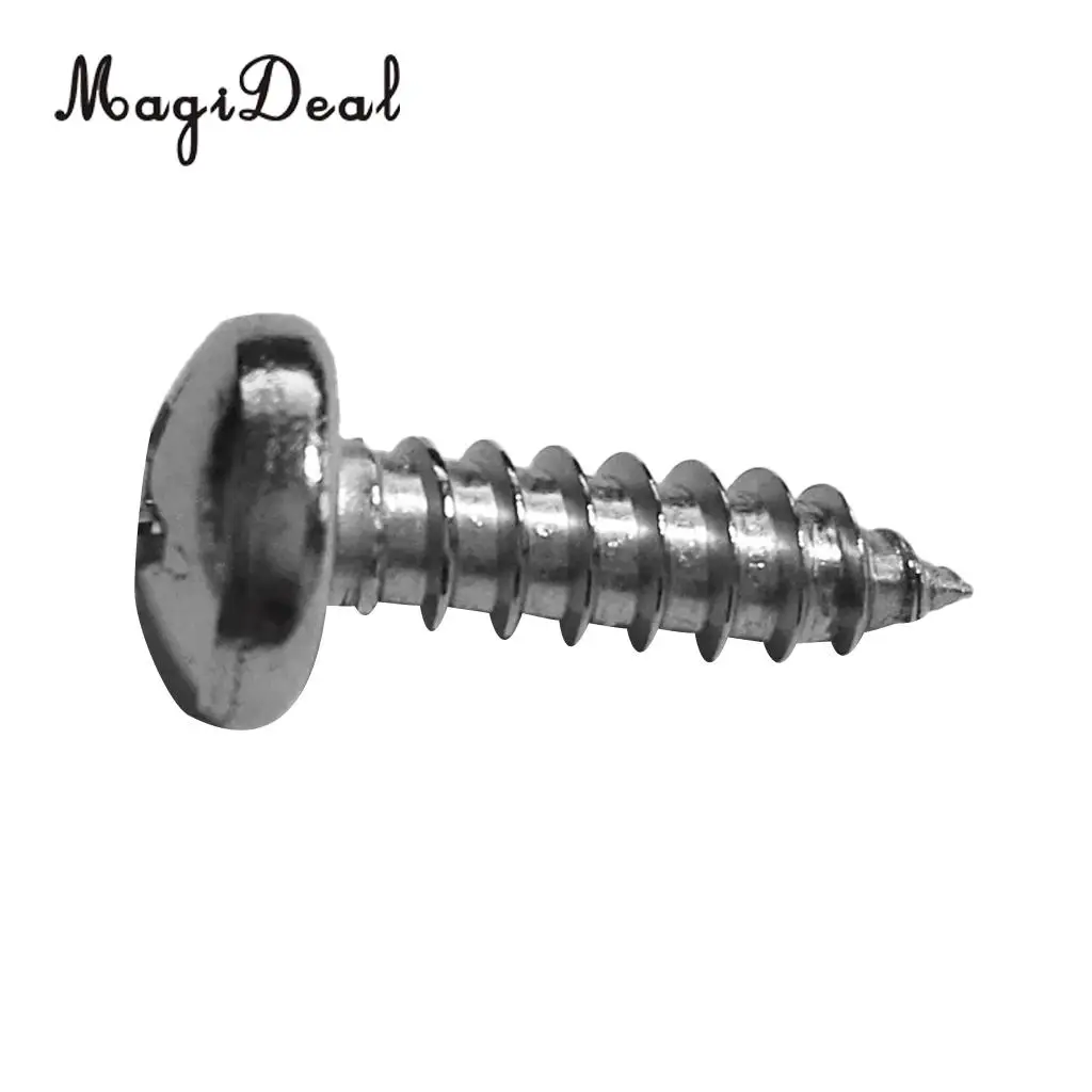 MagiDeal 20 Pieces Durable Marine M5 Stainless Steel Self-Tapping Screws Kayak Canoe Fishing Boat Dinghy Accessories