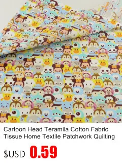 Yellow Duck Cotton Fabric Teramila Fabrics Tecido Quilting Bedding Decoration Tissue Home Textile Patchwork Sewing Cloth Craft