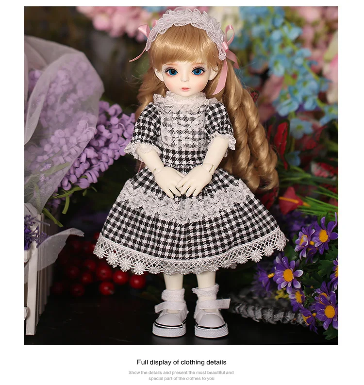 BJD SD Кукла Одежда 1/6 kimi милое и милое платье для YOSD девушка тело YF6 до 20 кукольный наряд аксессуары OUENEIFS