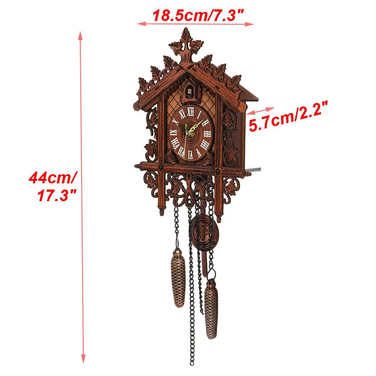 1 piezas CML-002 Vintage Handcraft madera cucú Reloj de pared árbol casa columpio pared reloj arte decoración para el hogar 1 piezas CML-002 Vintage Handcraft madera cucú Reloj de pared árbol casa columpio pared reloj arte decoración para el hogar
