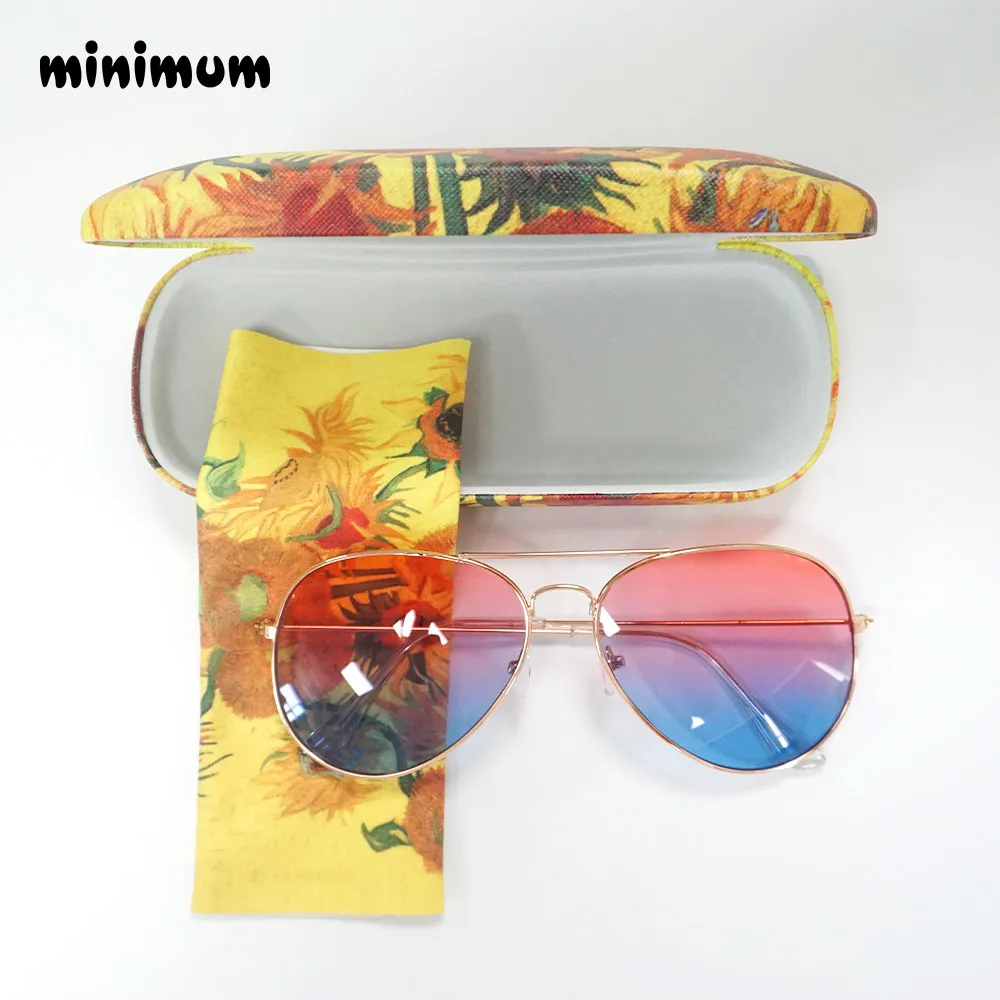 PU Leather Glasses Case For men Hard Frame Eyeglass Case Women Reading Glasses Box Black Spectacle Cases with 1pcs glaases cloth1 (8)