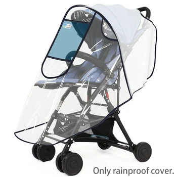 

Zipper Open Accessories Window Buggy Pram Weather Shield Waterproof Universal Pushchair Baby Stroller Rain Cover Wind Dust