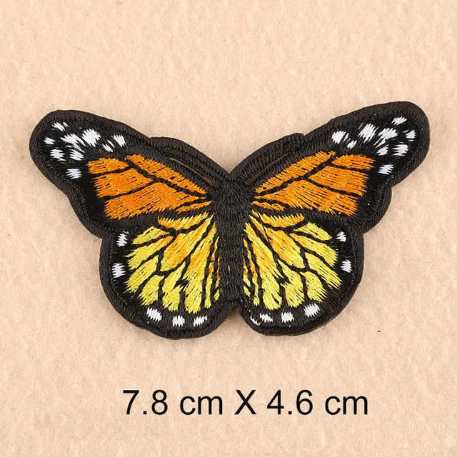 10pcs colorful butterfly embroidered patch iron on patch sewing