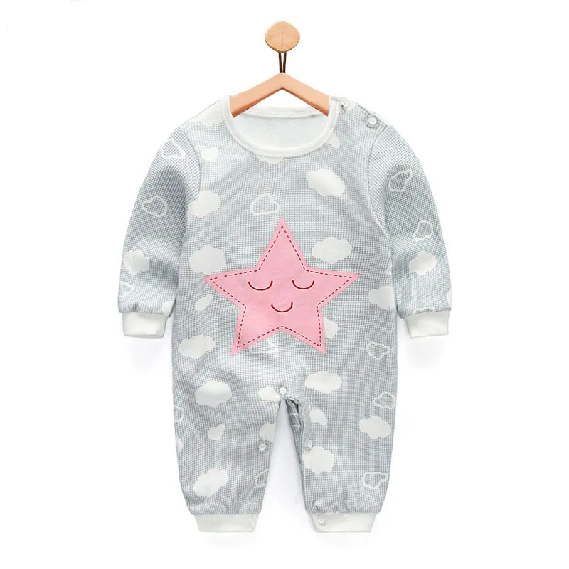 La muchacha recién nacida Linda impresión Mamelucos invierno algodón bebé Niñas ropa Monos roupas bebes infantil traje La muchacha recién nacida Linda impresión Mamelucos invierno algodón bebé Niñas ropa Monos roupas bebes infantil traje