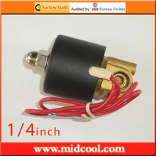 Нормально Закрытый 1/4 ''дюймовый 12 В dc латунь мини электромагнитный клапан воды из китая фабрики