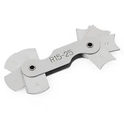 

R15-25mm External Internal Radius Gauge Measure Gage Tool