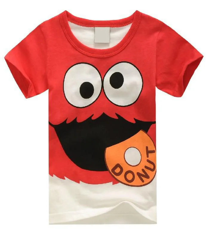 Лидер продаж, новая дизайнерская футболка с наушниками, детские топы с короткими рукавами для мальчиков, футболки, хлопок - Цвет: red