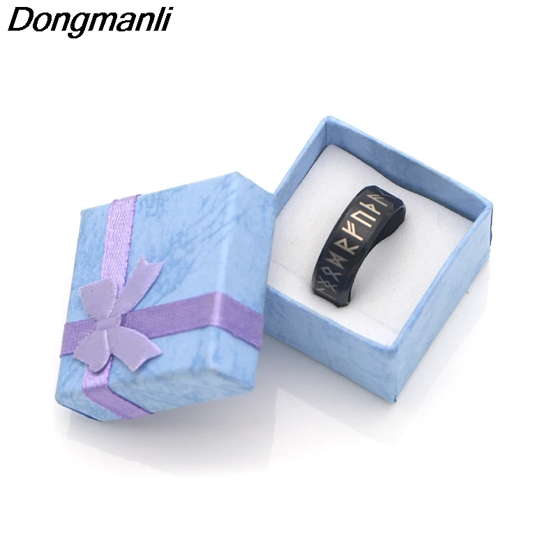 P1200 Dongmanli 2018 Новое поступление мужское кольцо из Руна викингов нордическая кольца