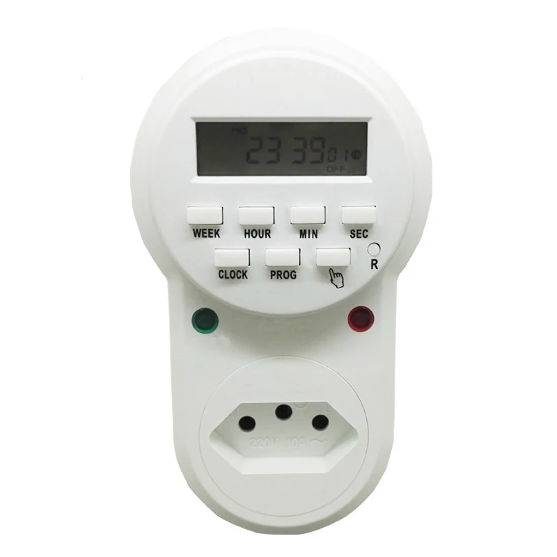 

110V 60HZ Brazil Timer Socket Smart Digital Programmable Socket Brazil Switch Energy Saving Timer Outlet