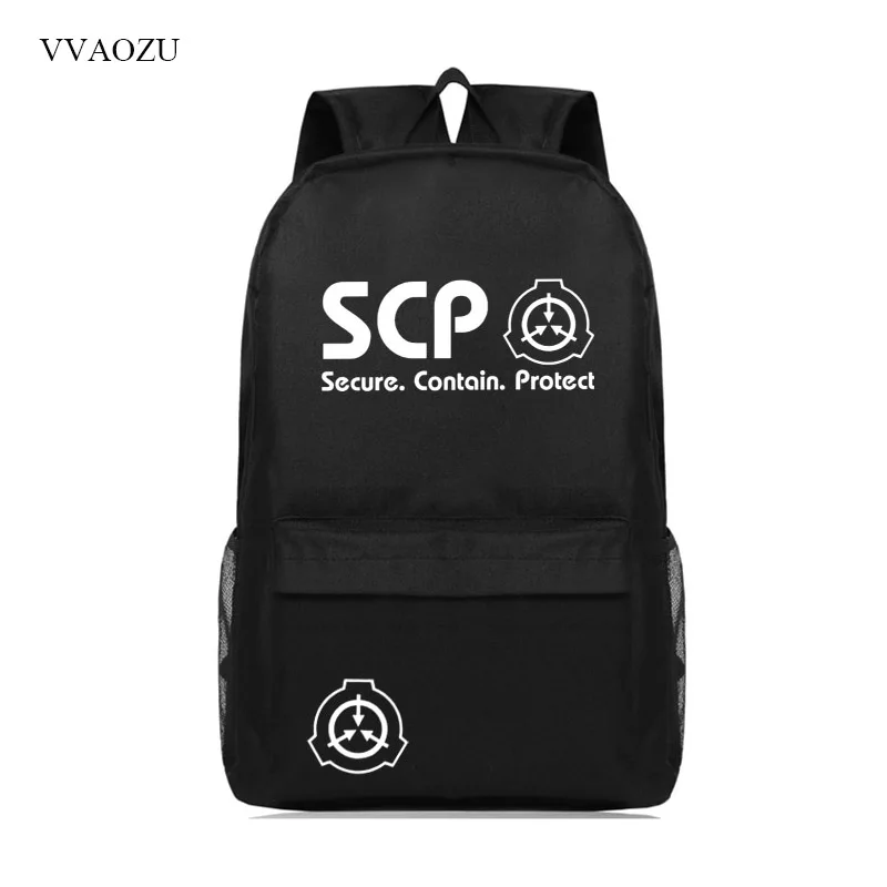 SCP Secure Contain Protect Backpack College Student School Backpack Bags for Teenagers Mochila Casual Rucksack Travel Daypack цена SCP Secure Contain Protect Backpack College Student School Backpack Bags for Teenagers Mochila Casual Rucksack Travel Daypack цены онлайн