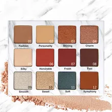 

GIVENONE Marble Art Eye Shadow Tray 12 Color Make Up Pearlescent Not Blooming Natural Waterproof Cosmetic Disk For Women&Girls