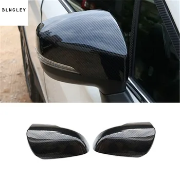 

2pcs/lot ABS Carbon fiber grain Rear view mirror decoration cover for 2018 Subaru XV car accessories