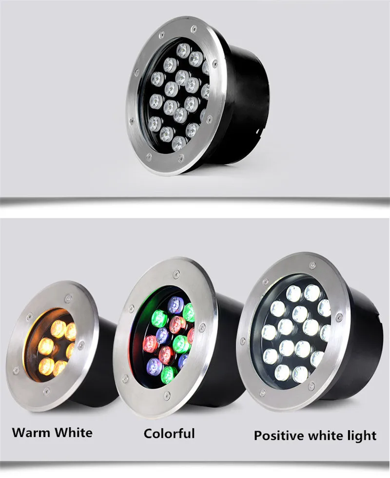 Waterproof 24W 36W LED Underground light Ground Garden Path Floor Lamp Outdoor Underground Buried Yard Lamp Landscape Light
