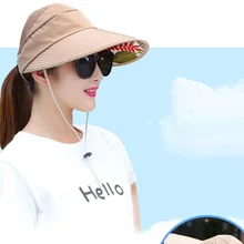 Шляпа с пустым верхом Женская Новая мода козырек летнее средство для защиты от Солнца шляпа мужская пляжная альпинистская hat2