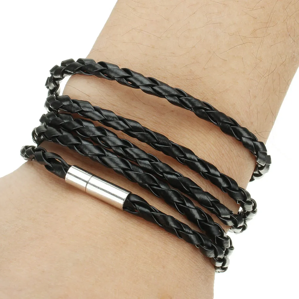 Free Shipping 2017 New Women Jewelry Wristband Bracelet Leather Cord