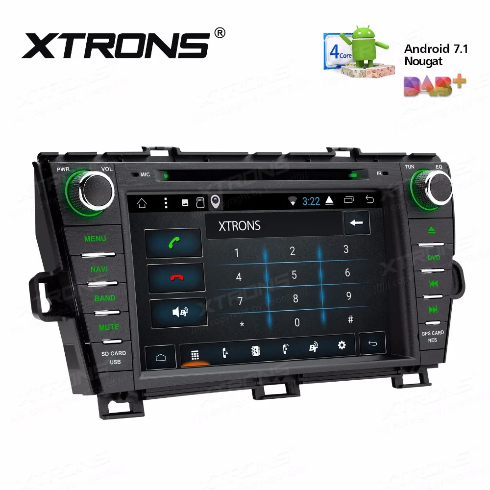 XTRONS Android 7 1 цифровой мульти сенсорный экран dvd плеер автомобиля gps DAB радио для Toyota