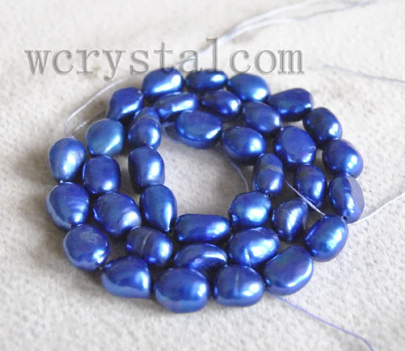 

Dark Royal Blue Baroque Cultured Pearl Loose Strand