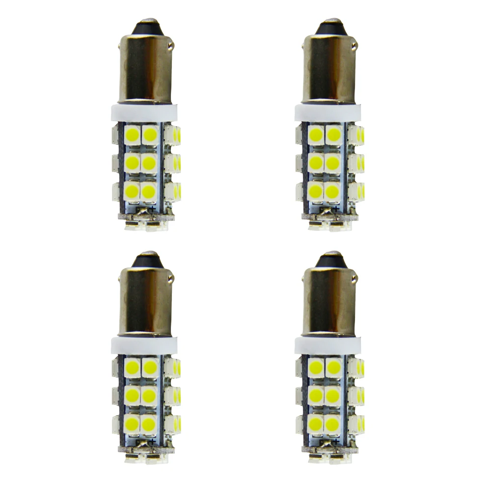 4 шт. Ba9s 1895 57 T4W 182 1445 белый 28 1210 SMD светодиодный номерного знака автомобиля лампа авто маркер лампы света DC 12V