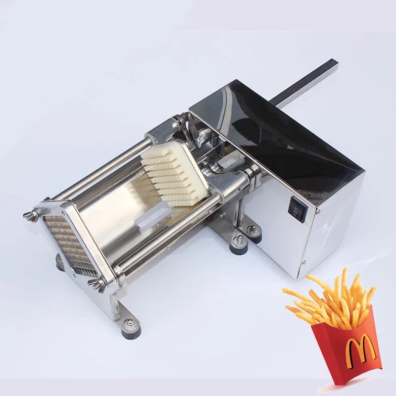 

Electric Stainless Steel Fries Machine Potato Cutting Machine Slitter Fires Maker Vegetable Cutter 220V