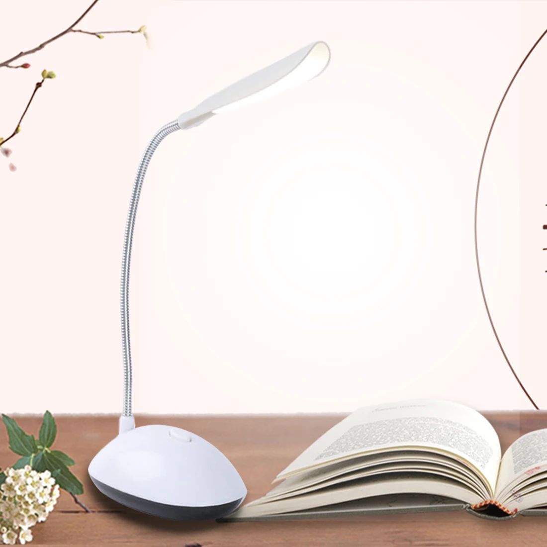 Креативность 4 светодиодный s Didoe настольная лампа Складной Высокий люмен защита глаз настольная лампа с питанием от аккумуляторной батареи AAA мини-стол лампа