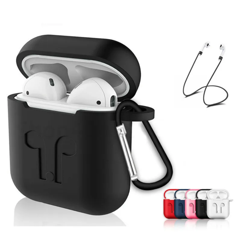 

Soft Silicone Case For Airpods For Air Pods Shockproof Earphone Protective Cover Waterproof for iphone 7 8 Headset Accessories