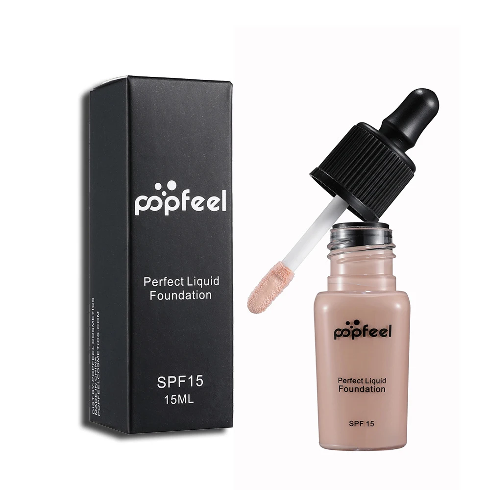 

Popfeel New 6 Colors Liquid Foundation High Light Liquid Makeup Hydrating Waterproof Concealer Cream Increase The Luster TSLM2
