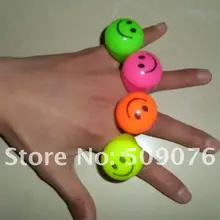 6 шт./партия Улыбка флэш палец кольцо светодиодные индикаторы кольцо светящиеся игрушки для концерта/бара/события вечерние принадлежности