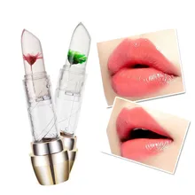 Лидер продаж Водонепроницаемый Магия Желе Цветок Температура изменить Цвет увлажняющий Макияж Lasting Губная помада maquiagem labiales матовая