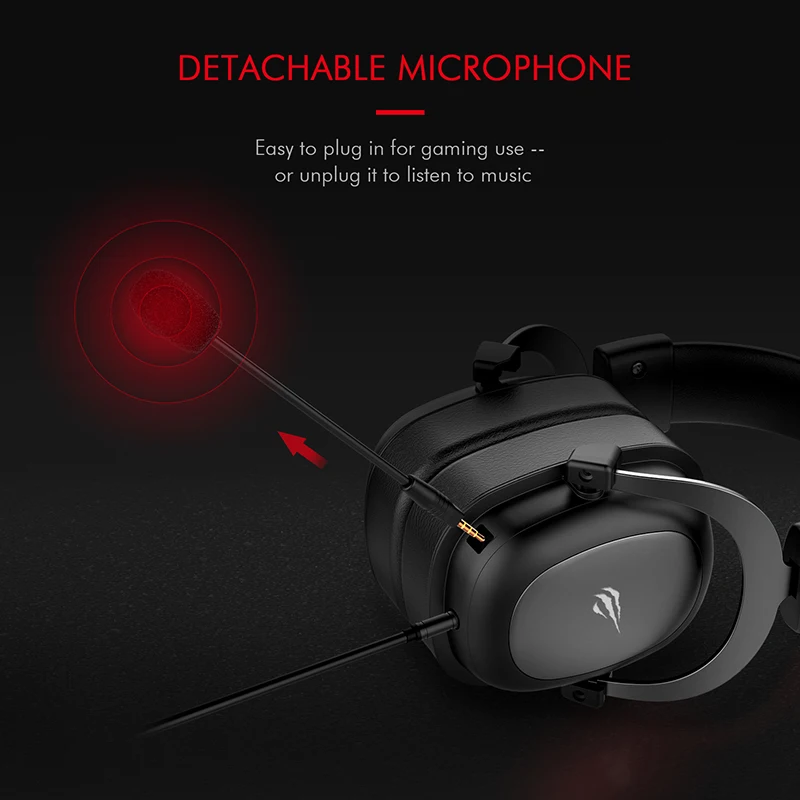 Tanie HAVIT przewodowy zestaw słuchawkowy Gamer usb do komputera 3.5mm PS4 słuchawki dźwięk przestrzenny i mikrofon HD XBOX One Gaming Overear Laptop Tablet Gamer