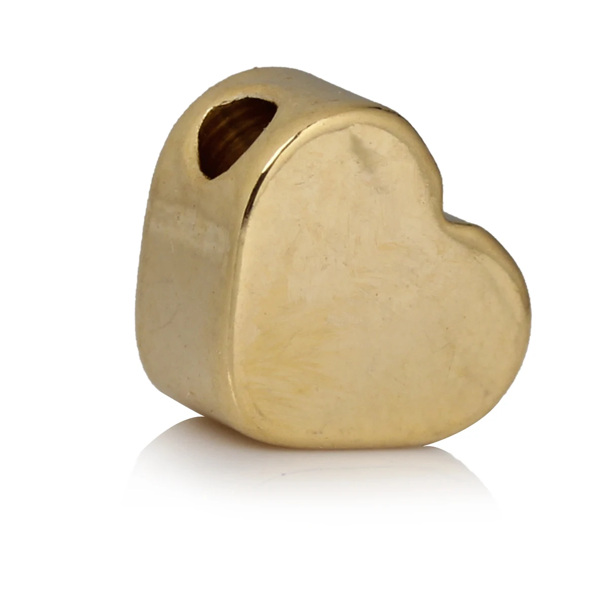 

DoreenBeads Copper Spacer Beads Heart Gold color About 5mm( 2/8") x 4mm( 1/8"),Hole:Approx 1.2mm,20 PCs