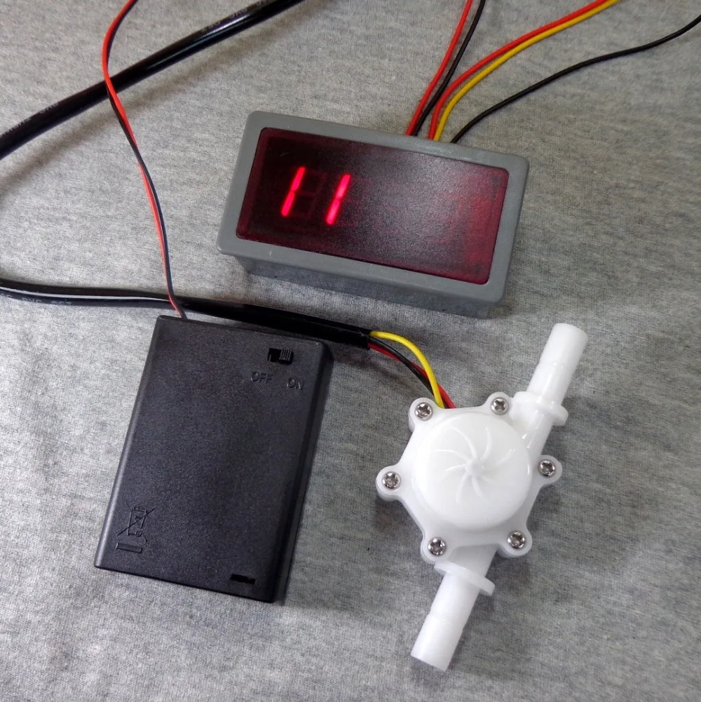 US208MA +USN HS10PA 0.5 10L/min flow sensor Flow Meter and Alarmer Flow