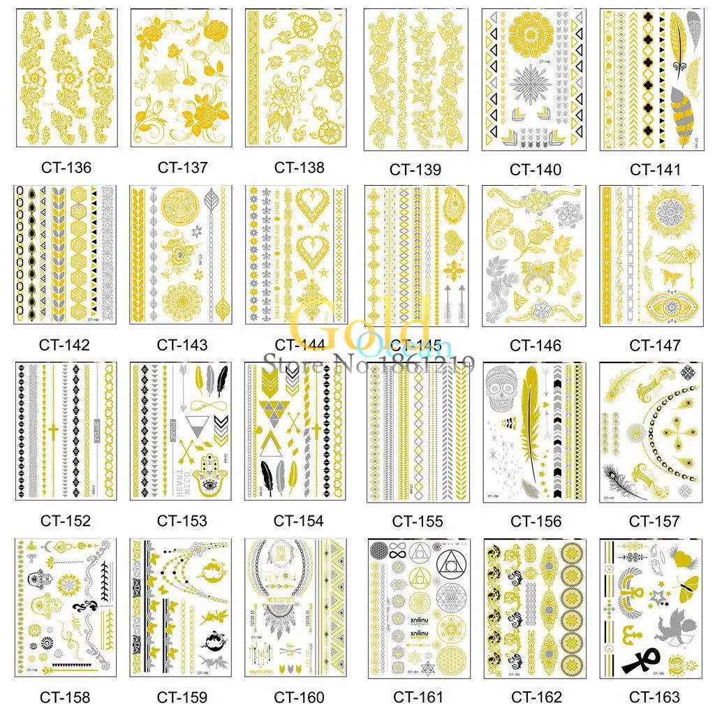 25 стилей модные золотые флэш Солнце Луна звезды Временные Татуировки Женщины боди-арт тату паста водонепроницаемые поддельные наклейки-тату с эффектом "металлик"