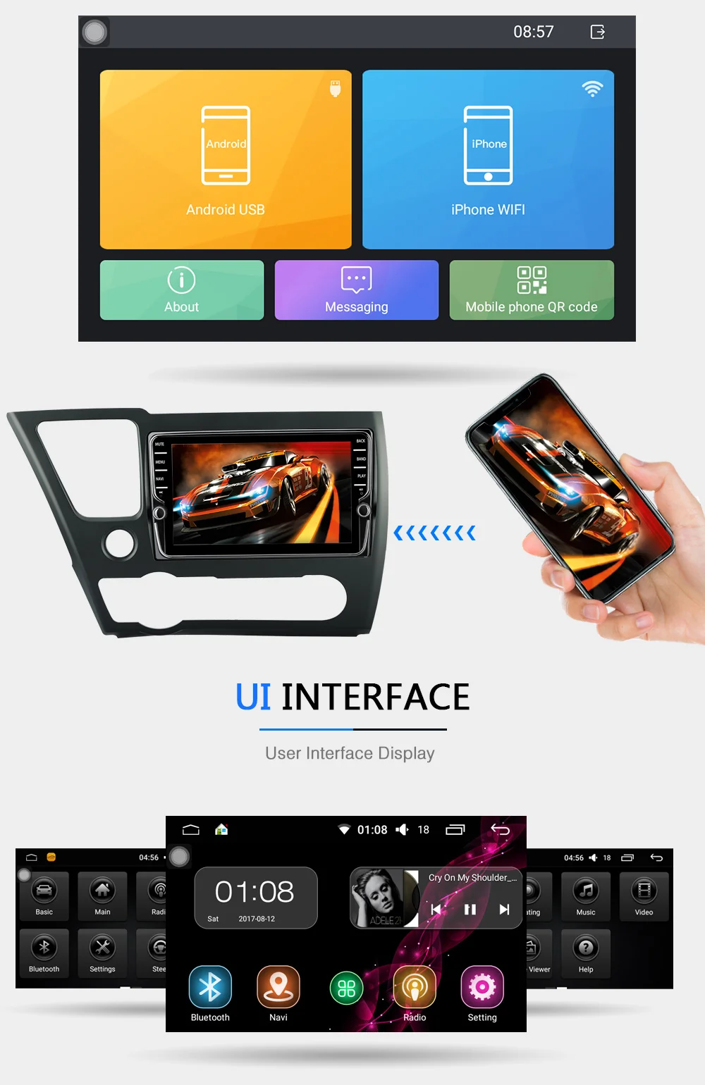 Sale Funrover Android 8.0 2 din Car dvd multimedia Player for Honda Civic EX/LX/DX 2013-2016 radio gps Navigation stereo RDS IPS wifi 12 Sale Funrover Android 8.0 2 din Car dvd multimedia Player for Honda Civic EX/LX/DX 2013-2016 radio gps Navigation stereo RDS IPS wifi 12