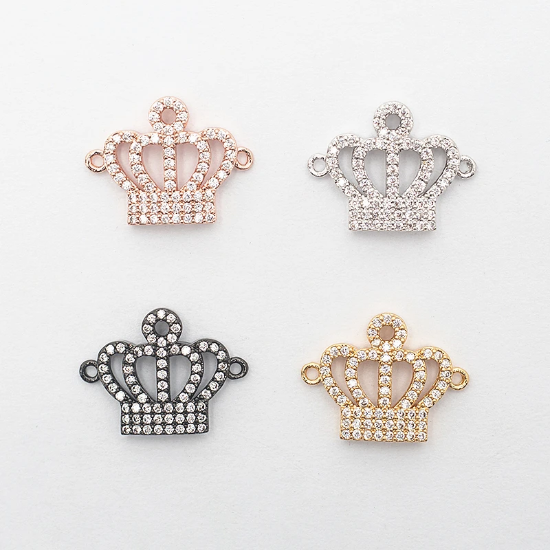 Complete animal charms bracelet jewelry connector accessories for diy bracelet making copper zircon micro pave cz wholesale