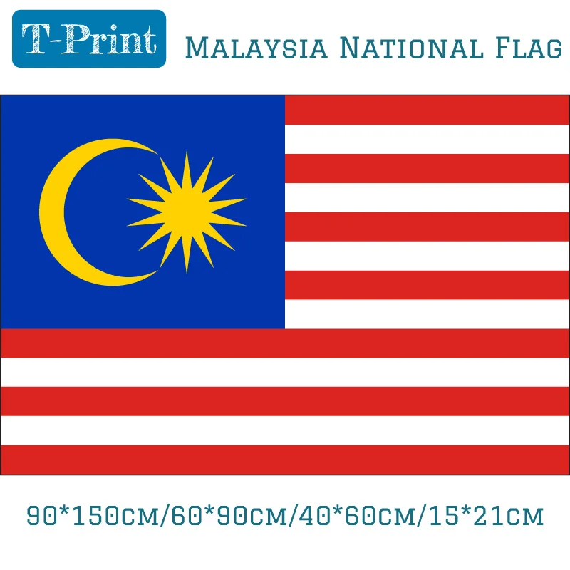 

Malaysian flag 90 * 150cm flag hoist flags are selling custom-shop world-quality polyester celebration decoration free shipping