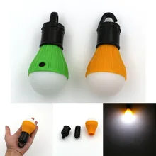 Mini Portable LED Light outdoor Hanging 3-LED Camping Lantern Soft Light Camp Lights Bulb Lamp For Camping Tent Fishing Light